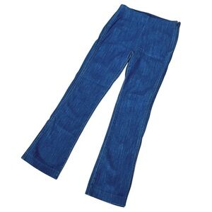 Lilly Pulitzer High Waist Bootcut Stretch Denim Blue Jeans Size 2 Side Zip